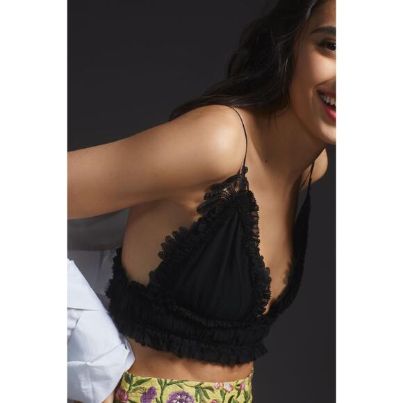NWT Magali Pascal Lace Cropped Bralette - Medium - Picture 2 of 8